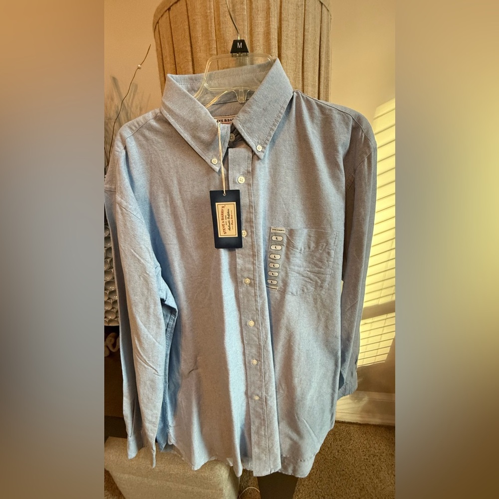 Steve & Barry's Light Blue Casual Button-Down Shirt